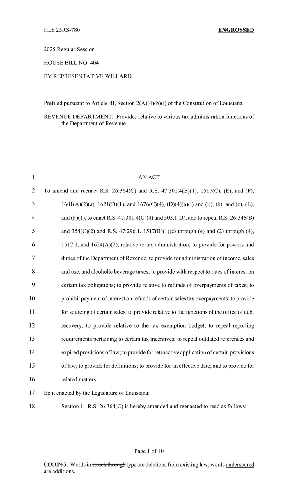 Louisiana Department of Revenue updates taxpayer refund options and debt recovery methods
