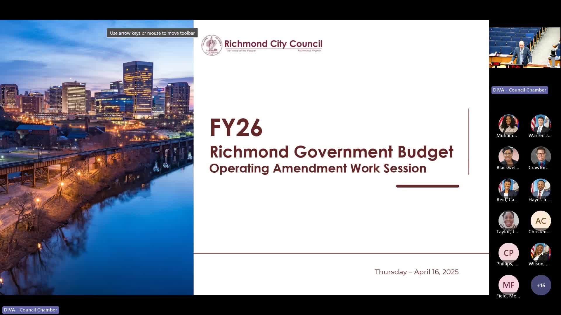 Richmond City Council reviews $21M in operating budget amendments and proposes reductions