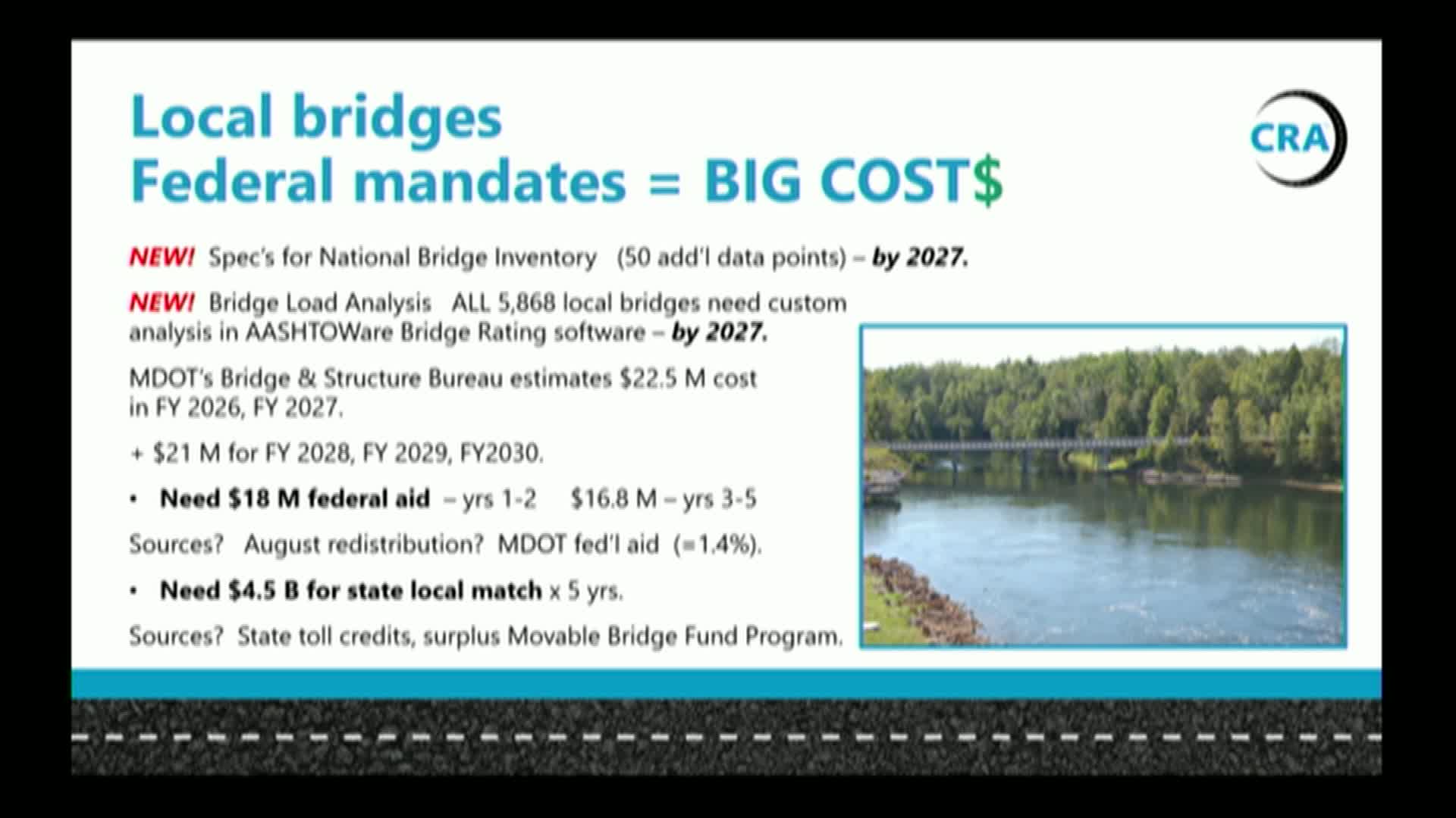 Michigan Department of Transportation seeks $22.5M for bridge projects funding