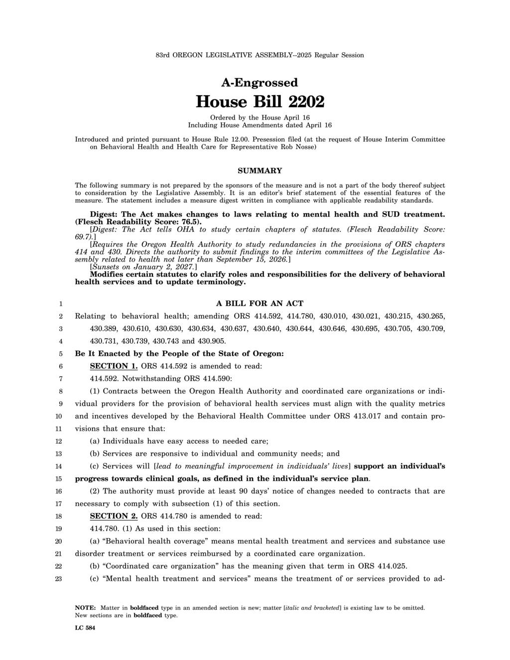 Oregon Health Authority mandates reporting on mental health parity compliance