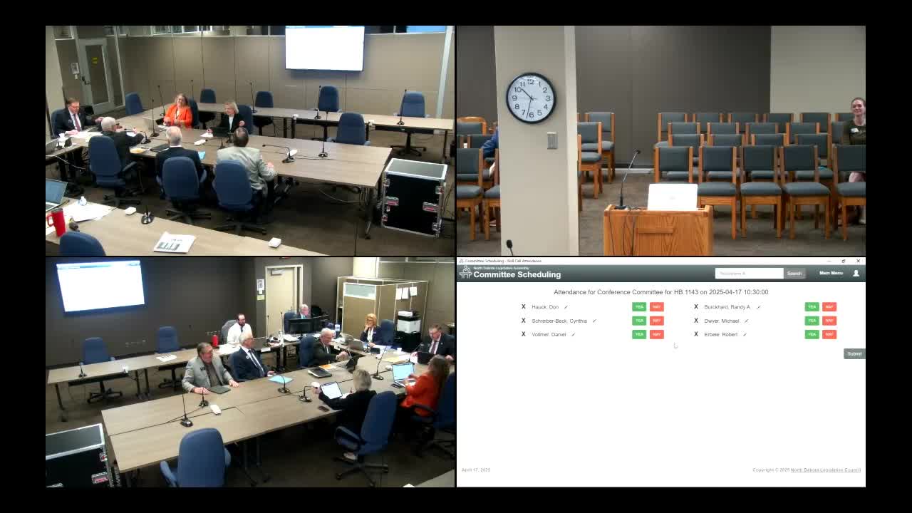 North Dakota conference committee debates food distribution facility grant funding