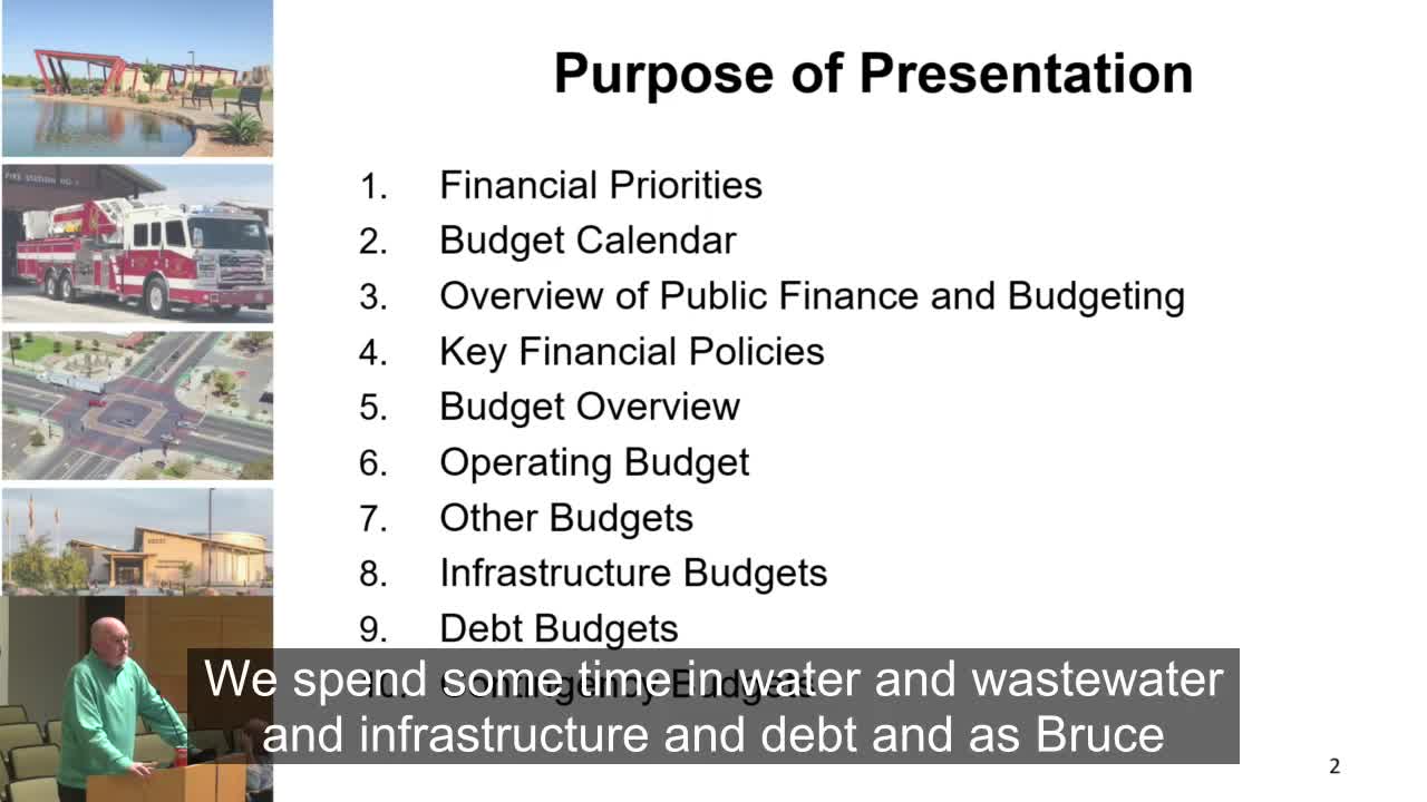 Mayor outlines budget priorities for water and wastewater infrastructure improvements
