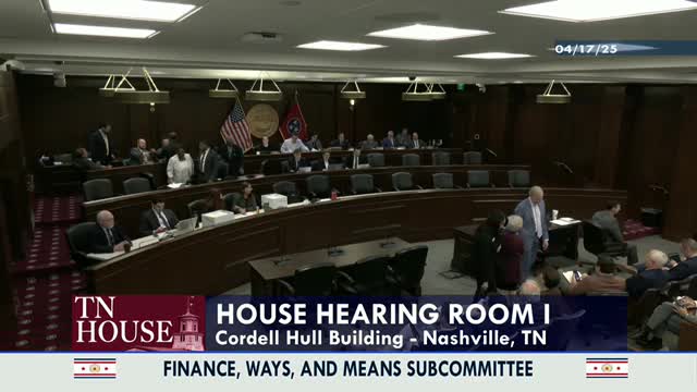 Finance Ways and Means Subcommittee votes on multiple House Bills for full finance