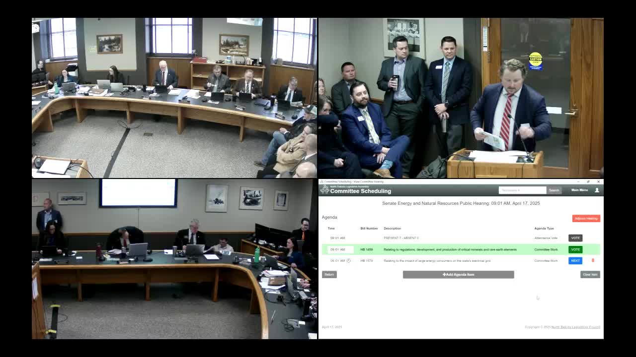 Senate committee hears UND/EERC findings on rare earths in lignite and advances amended ownership study bill