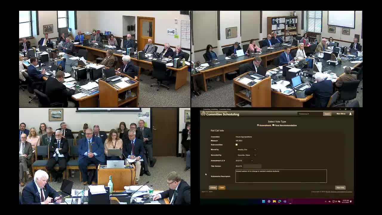North Dakota Legislature debates 85% goal for medical school enrollment of locals