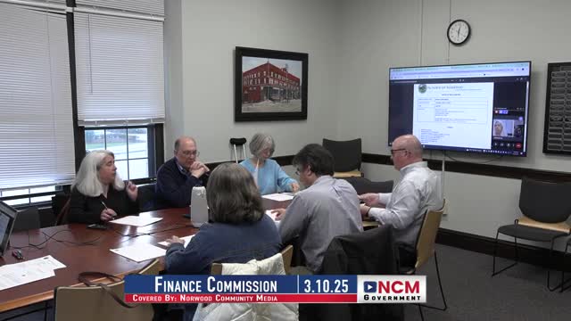 Norwood Finance Committee approves FY26 budget book, backs $2 million capital stabilization fund and multiple special‑meeting articles