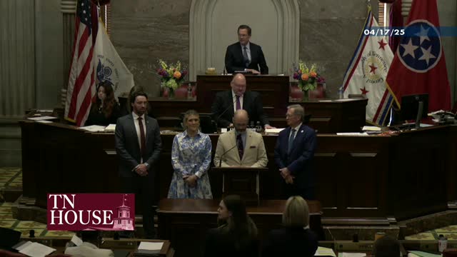 Tennessee House recognizes Scopes centennial and swimmer Raleigh Gaines as session advances multiple bills