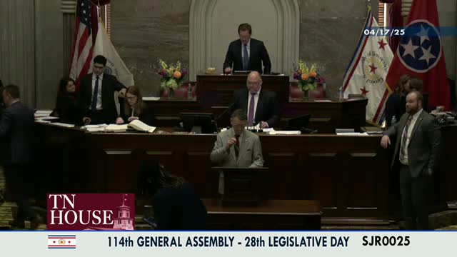 Chairman Spikki moves Senate Bill 16 for final consideration in Tennessee House