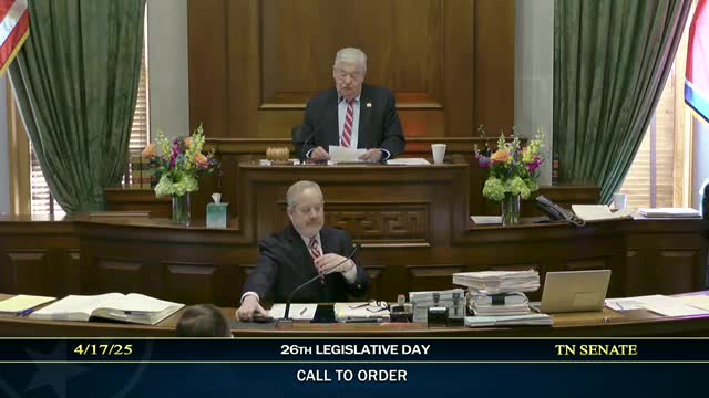 Senate honors 135 years of service by Tennessee Society Sons of American Revolution