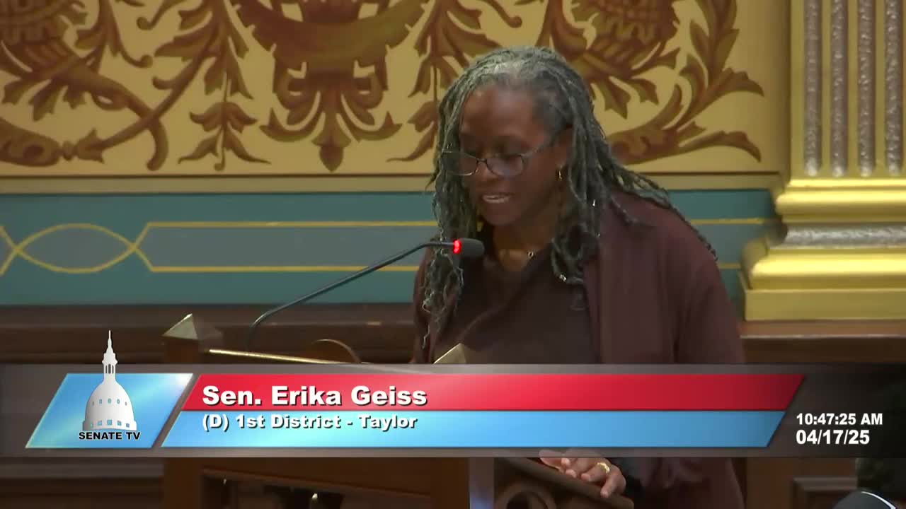 Michigan Senate approves multibill package including maternal-health measures, adopts two resolutions; Open Meetings change draws 20-16 vote