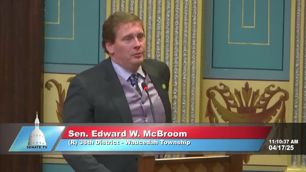 Senator Geiss introduces Cassie Jones McBride to Michigan Senate