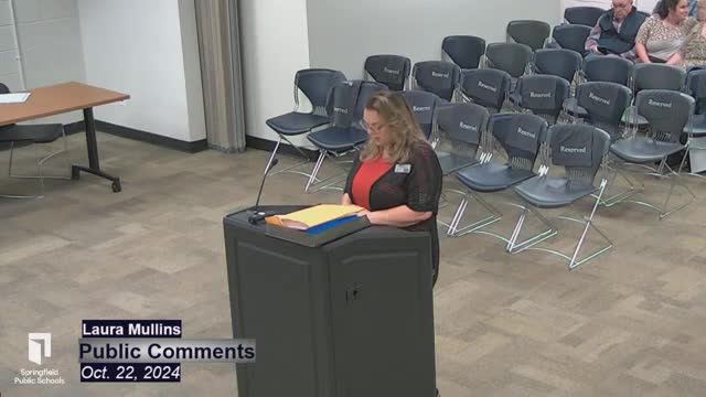 Karen Gonzales advocates for Bible Bus program at Springfield school meeting