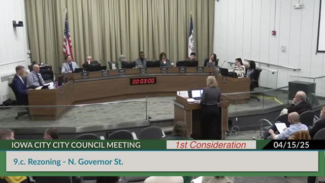 Iowa City Council reviews Goose Town Apartments zoning amidst community concerns