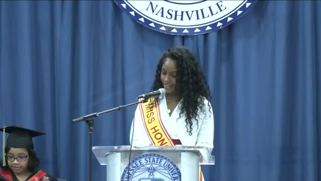 Tennessee State University interim president Dwayne Tucker addresses future leaders