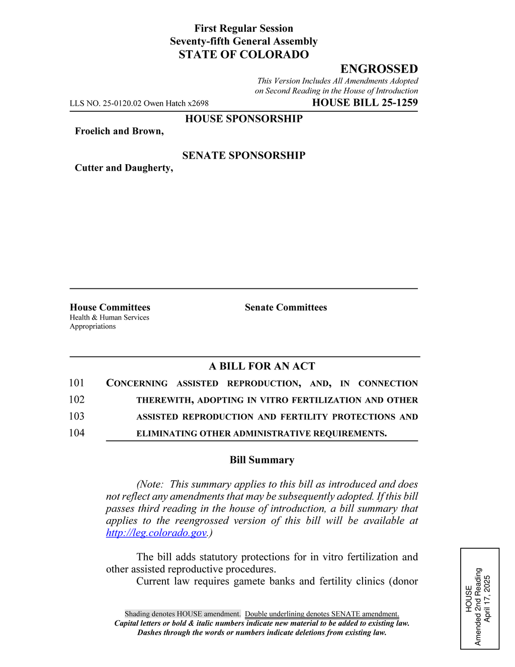 Colorado revises fertility clinic regulations on donor gametes and licensing