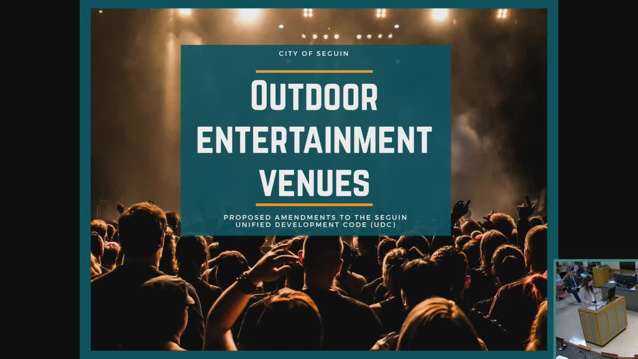 Seguin City Council debates outdoor entertainment venue regulations amid community concerns