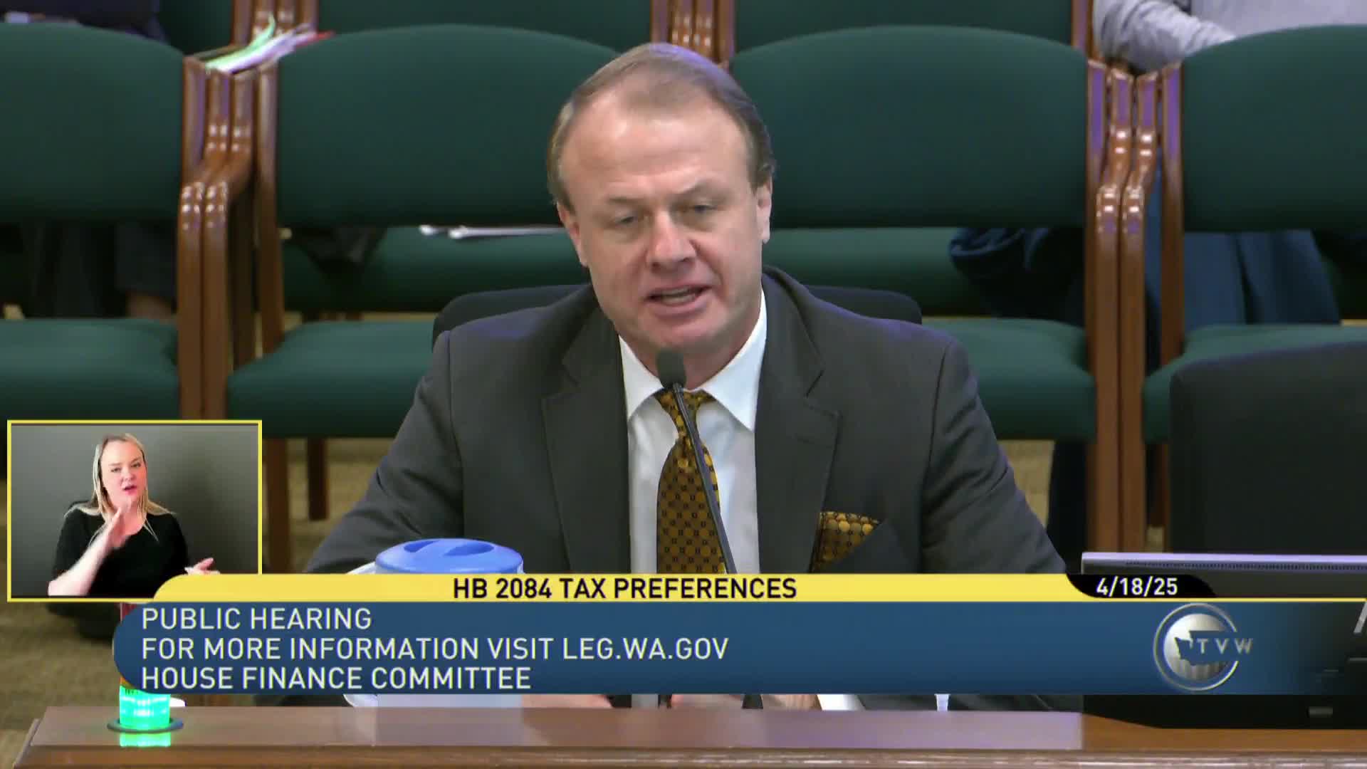 Carrie Moon urges support for House Bill 2084 to repeal tax loopholes in Seattle