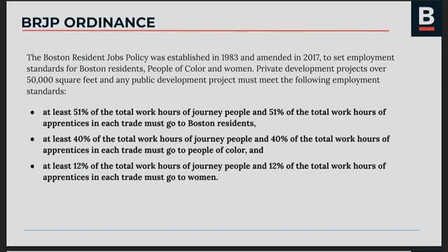 Boston city officials unveil compliance dashboard for BRJP ordinance monitoring