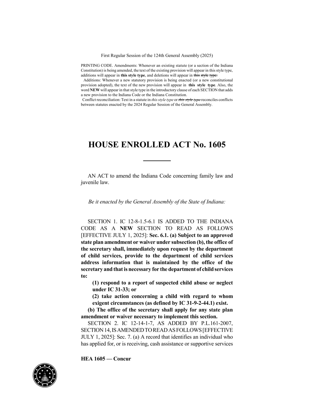 Indiana implements new parental rights termination procedures effective July 2025