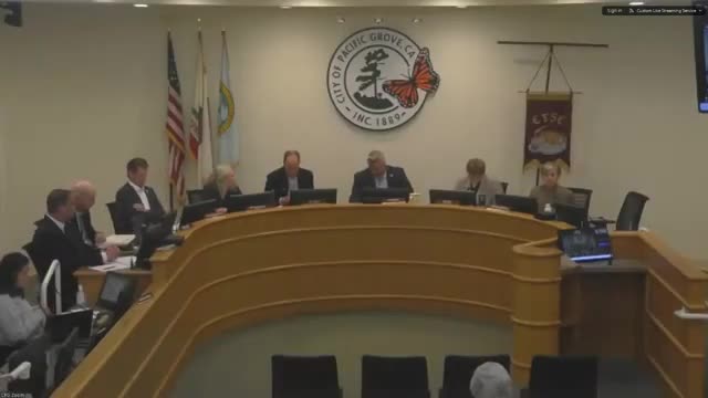 Commander Anderson presents Pacific Grove's AB 481 military equipment report