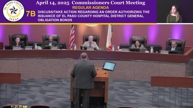 Commissioners approve authorization to issue up to $275 million in hospital district general obligation bonds