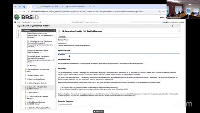 Board adopts declaration of need for fully qualified educators to allow emergency permits