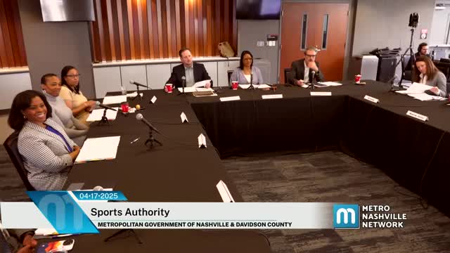 Authority shortens debt‑service timing, receives construction and workforce update on East Bank Stadium project