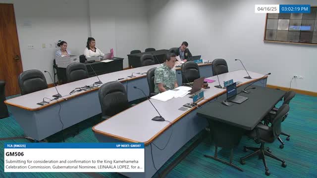 Senate committee advises and consents to eight gubernatorial nominees to cultural and advisory boards