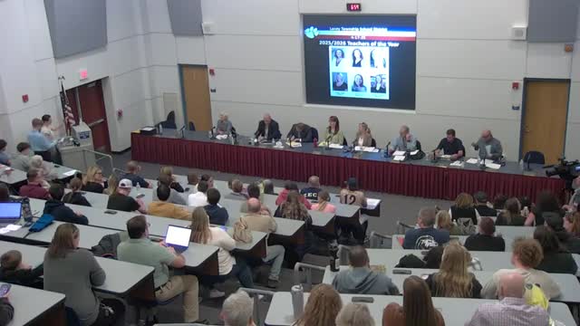 Lacey Township Board honors teachers of the year and names April seniors of the month