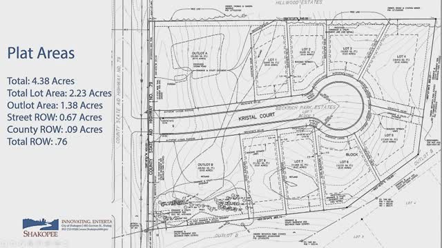 Council approves preliminary plat for Richland Court; county requires right‑in/right‑out access