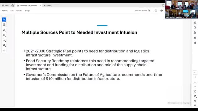 Small independent distributors urge investment in refrigerated cross‑docking, meat packaging and business support to keep Vermont food flowing