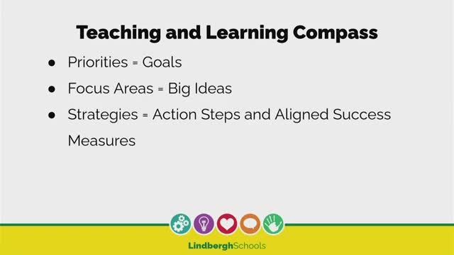 Lindbergh teaching-and-learning team adopts a Compass document linking priorities to measurable success measures