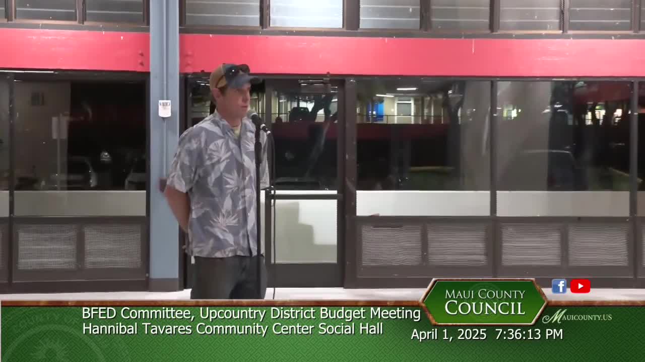 Resident proposes establishing a Sister City relationship between Maui and Siena, Italy