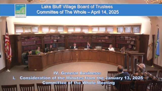 Lake Bluff committee discusses 300 McLaren Lane covenant amendment, agrees to advance request
