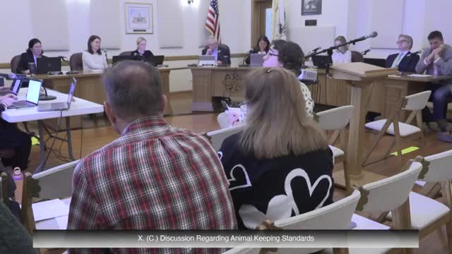 Riverside trustees direct staff to expand animal‑keeping rules and require licenses for nonstandard pets