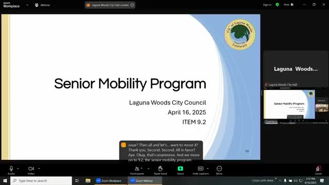 Laguna Woods expands senior mobility program for residents aged 60 and older