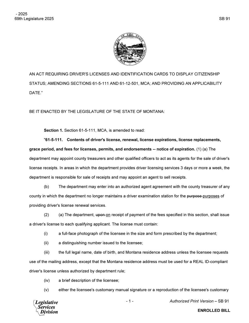 Montana Legislature enacts online driver's license renewal policies for military personnel