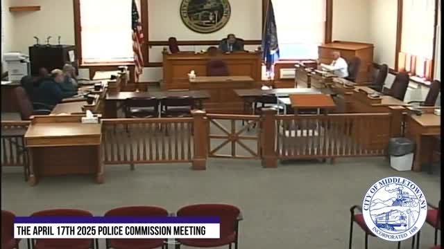 Middletown Police Commission reviews March crime statistics and complaints against officers