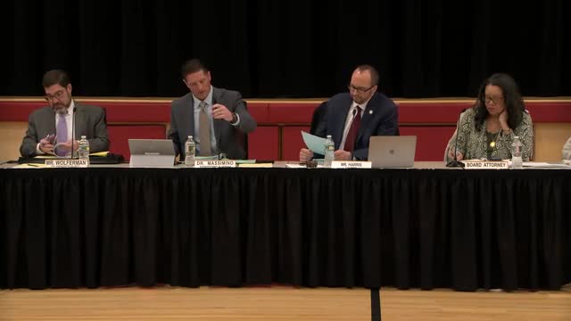 Board approves multiple committee agendas and superintendent’s package; votes, abstentions recorded