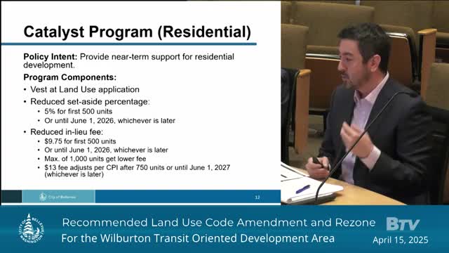 Bellevue Planning Commission recommends Wilburton Land Use Code Amendment for redevelopment