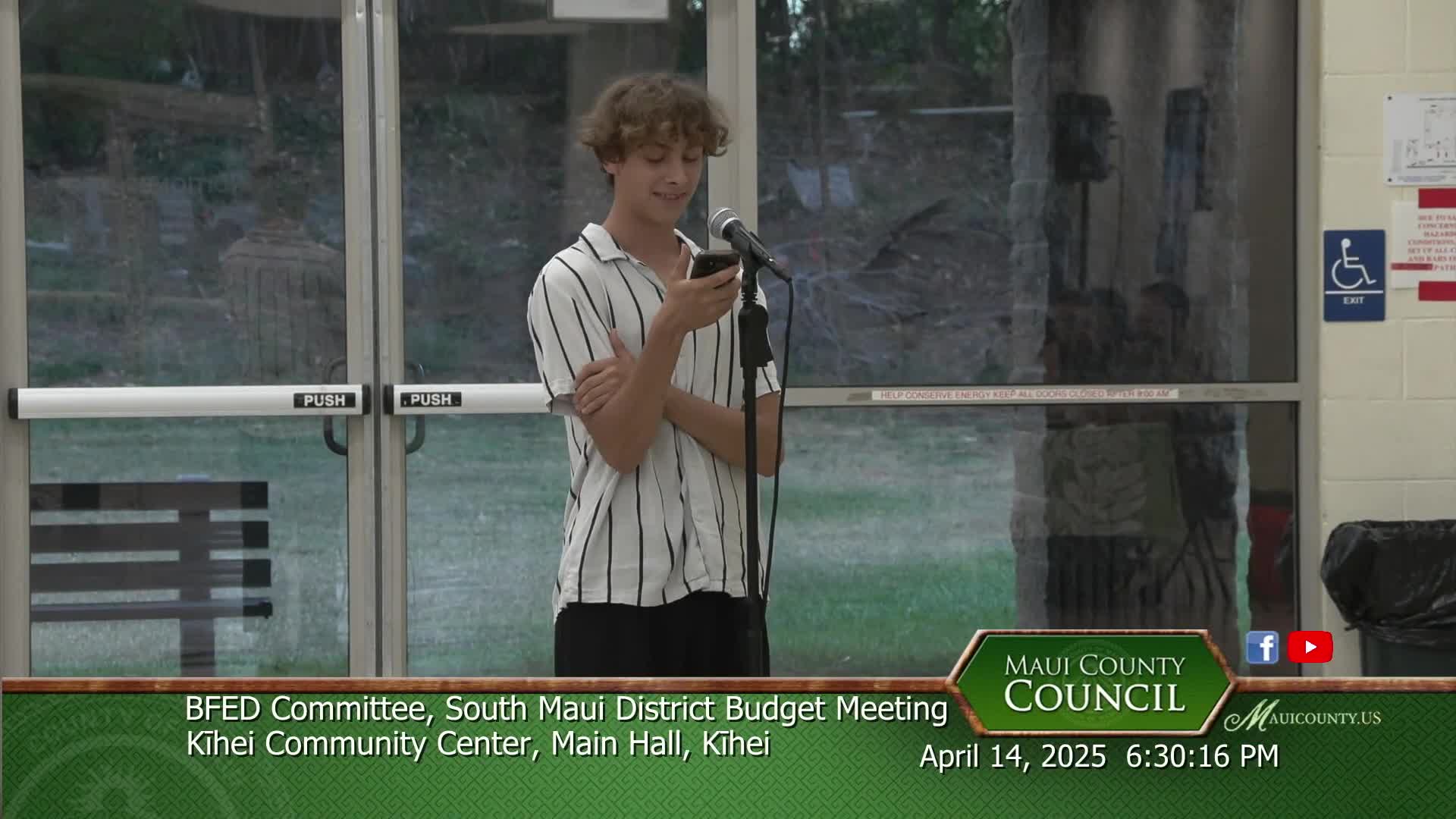Wayne Higa advocates for Ka'aumanu Church restoration in Wailuku council meeting