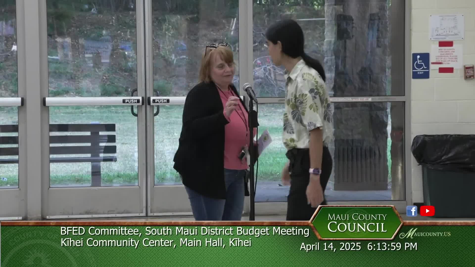 Maui AIDS Foundation speakers describe testing, harm‑reduction and correctional facility work; request continued county support