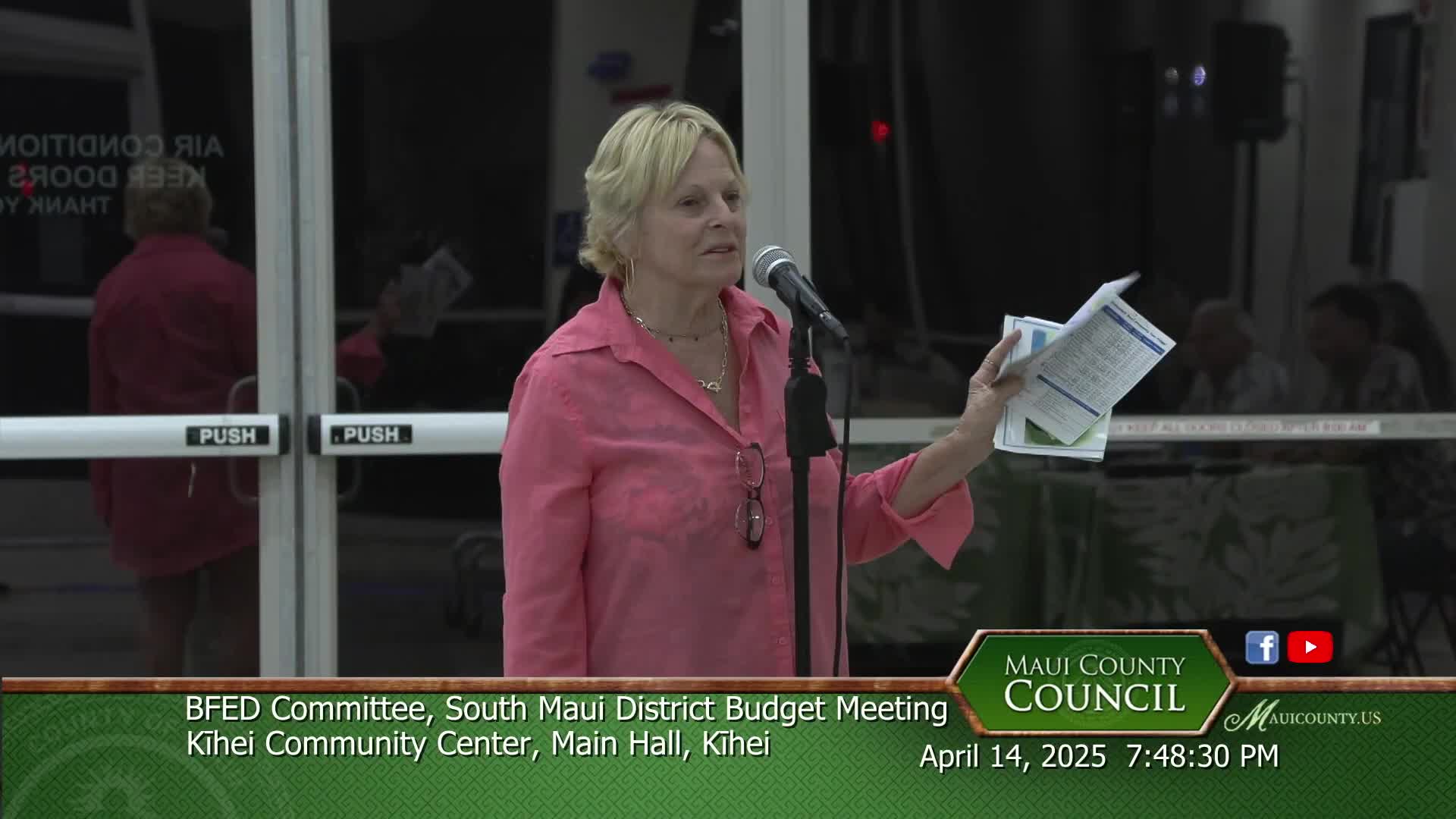 Testifiers urge tax reforms and funding support for Kihei Parks and Rec