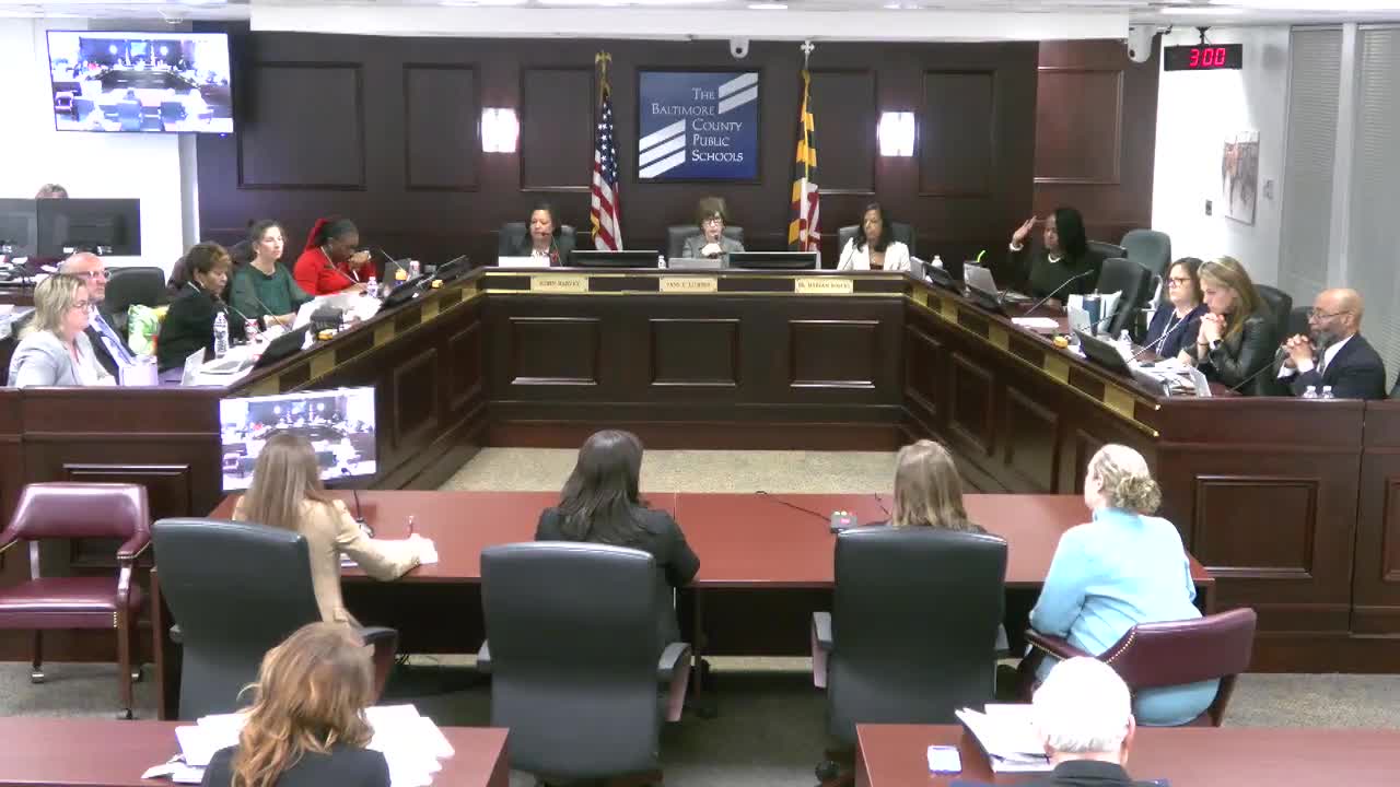 Baltimore County Board approves contracts and recognizes Chapel Hill Elementary's National Blue Ribbon award