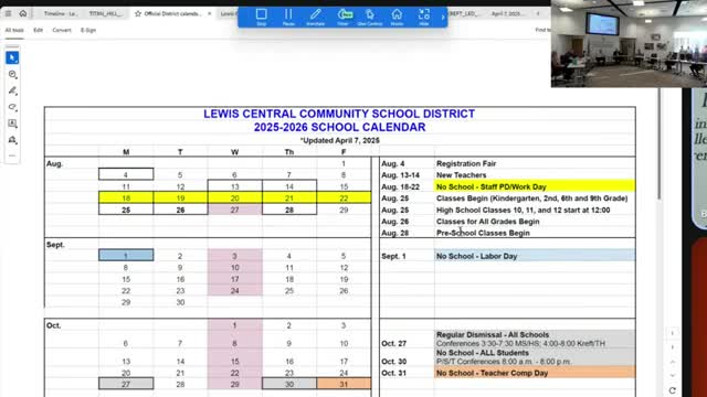 Lewis Central adjusts school calendar to streamline student and staff schedules