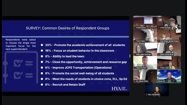 Jefferson County Public Schools board approves leadership profile for next superintendent