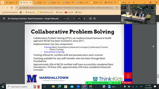 Educators implement collaborative problem solving for advanced student needs