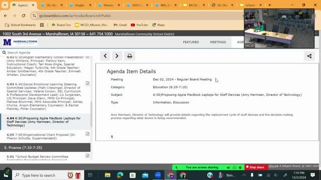 Marshalltown considers adopting MacBook Airs for staff device refresh
