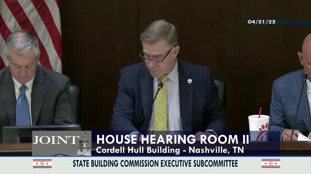 Subcommittee approves consent agenda, Attorney General temporary lease and designer selection; accepts several reports