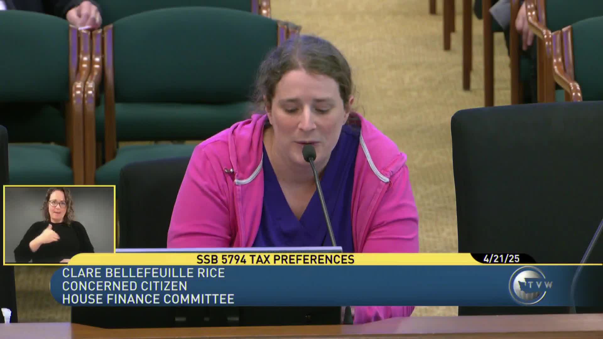 Committee reviews SB 5794 targeting tax loopholes and funding for crucial services